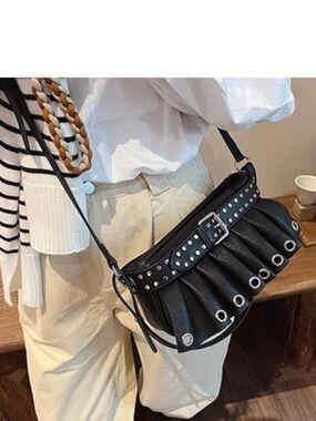 Retro Black Shoulder or Crossbody bag- like new condition